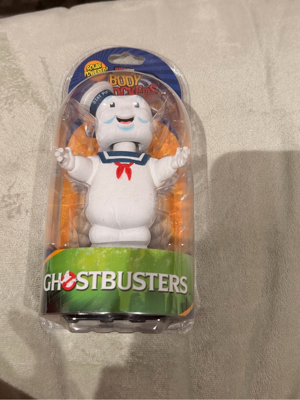 NECA Ghostbusters Stay Puft Body Knockers Figure Solar Powered 6" New